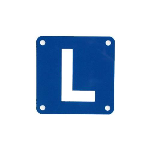 L - Lernfahrschild Alu Blau