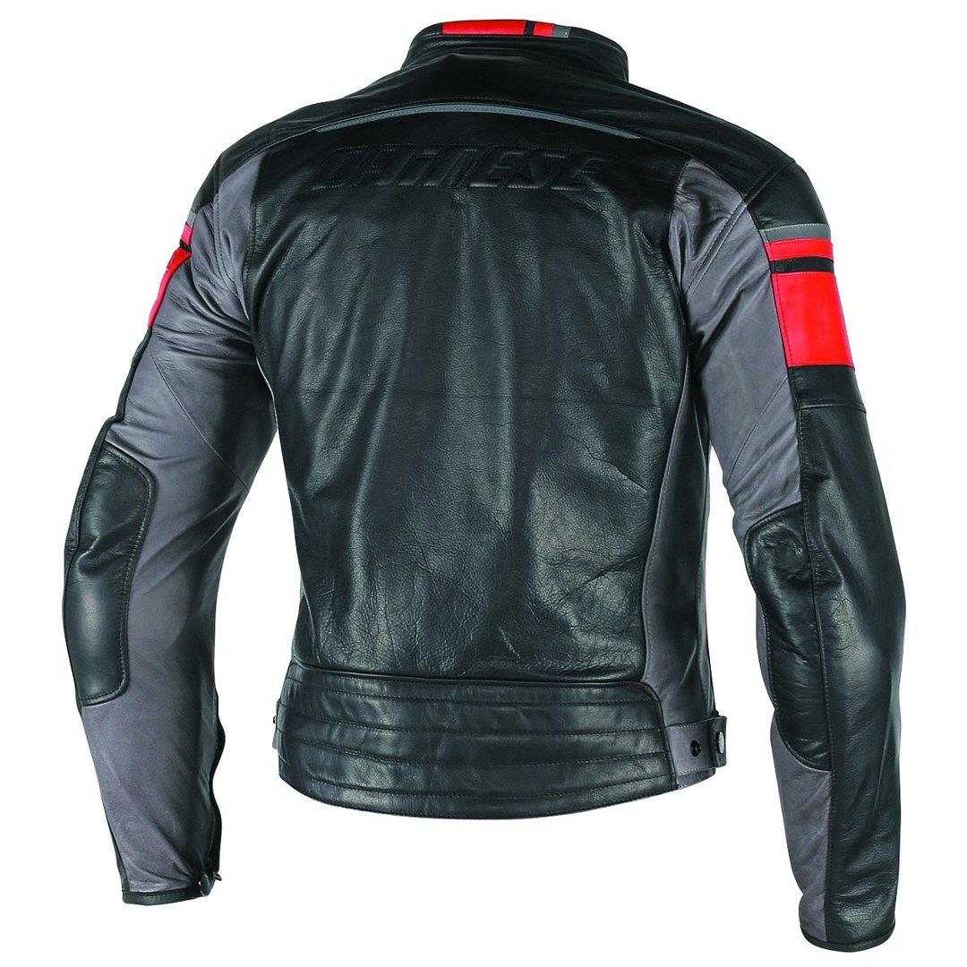 DAINESE BLACKJACK LEDERJACKE  50 Schwarz-Rot