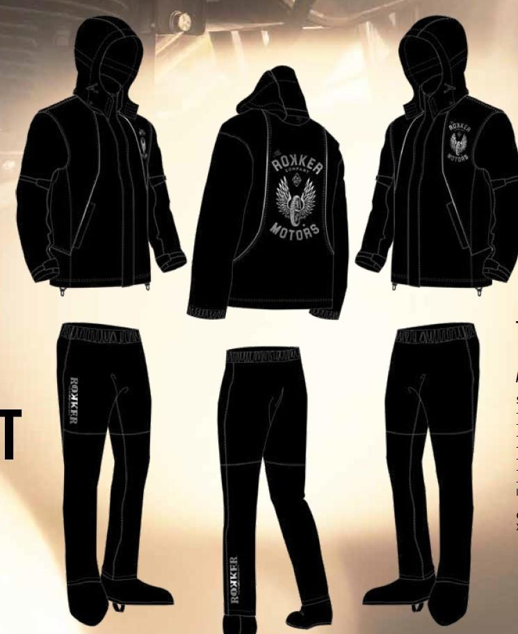 Rokker TRC Classic 2-piece motorcycle rain suit