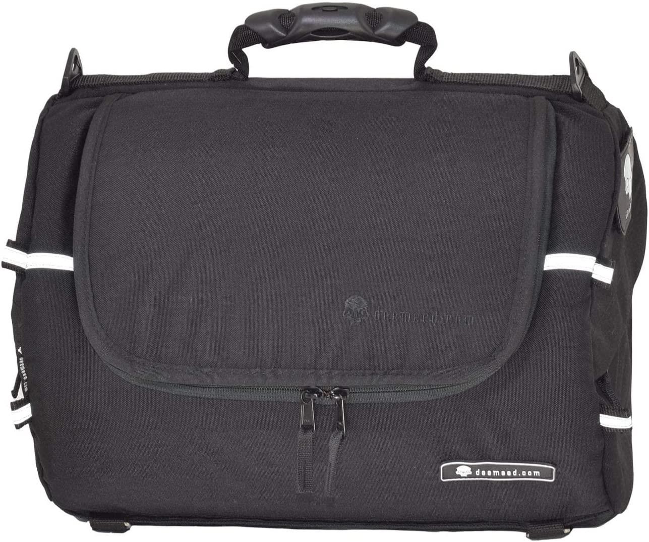 DEEMEED Tube Motorrad Hecktasche für Sissy Bar, Material Cordura, Kapazität 25 l, wasserdicht + Regenhülle