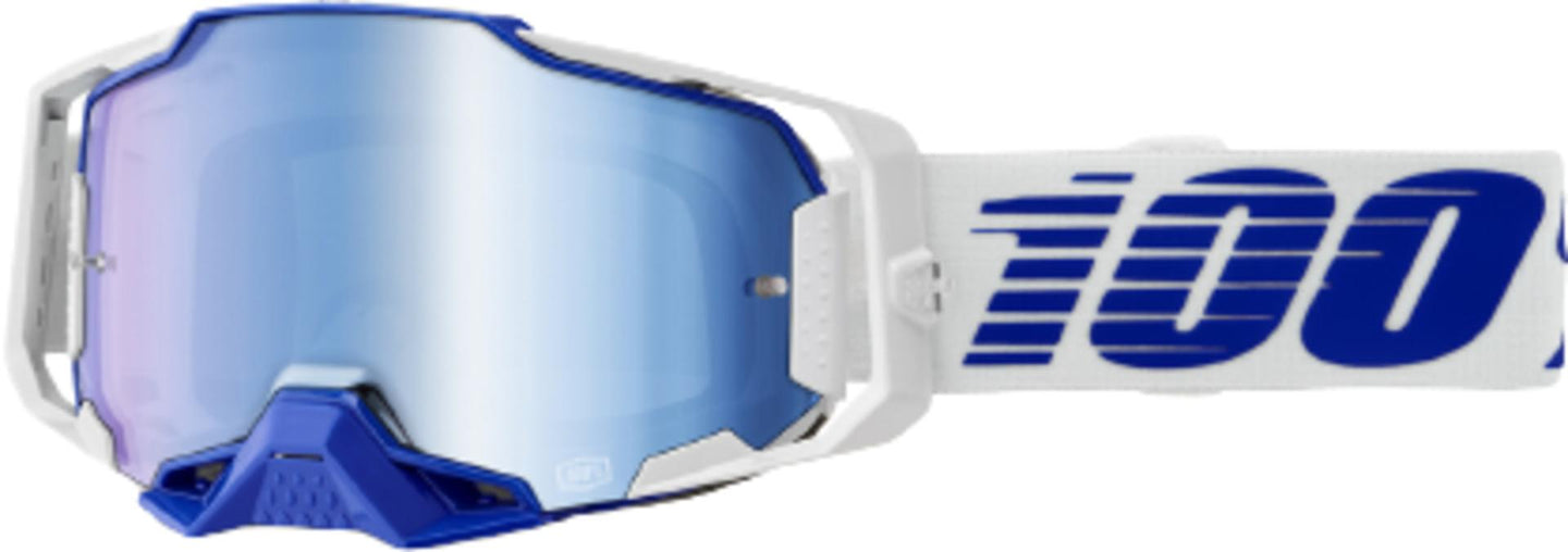 100% Armega Goggle Blue - Mirror Blue Lens