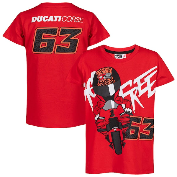 T-SHIRT DUCATI 63 BAGNAIA pour enfant