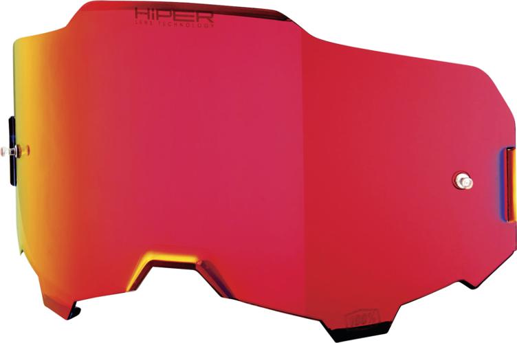 100% Linse Armega Replacement - HiPER Mirror Red Lens
