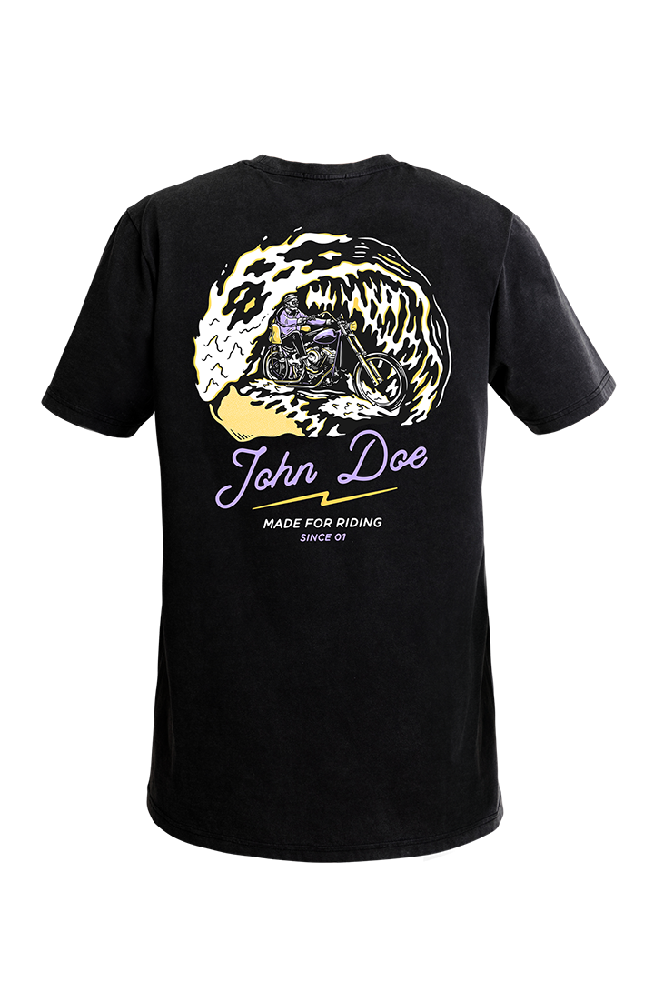 JOHN DOE T-Shirt Wave Black - 0