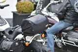 DEEMEED Tube Motorrad Hecktasche für Sissy Bar, Material Cordura, Kapazität 43 l, wasserdicht + Regenhülle   Uni