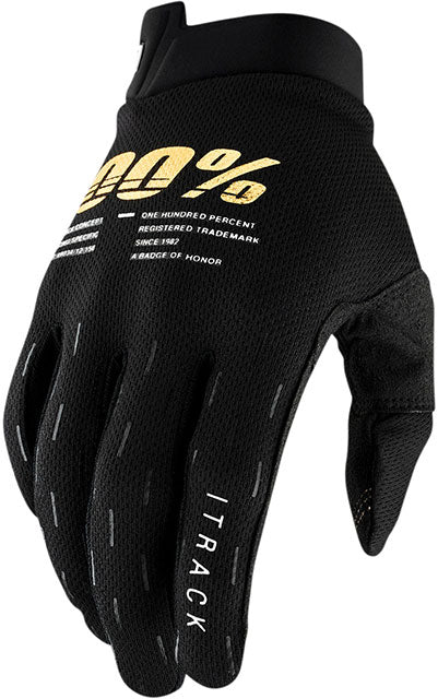 100% ITrack Handschuhe schwarz