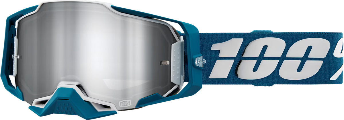 100% Armega Goggle Albar - Mirror Silver