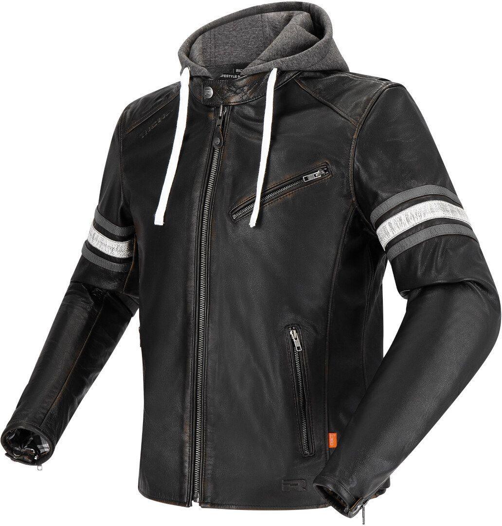 RICHA Toulon 2 Crispy Grey Lederjacke