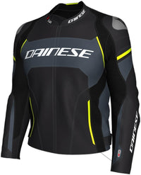 Veste de moto en cuir perforé avec airbag Dainese Racing 3 D-Air®
