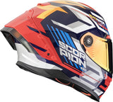 Scorpion EXO-Race Air Kobra Helm Blau-Gelb-Rot