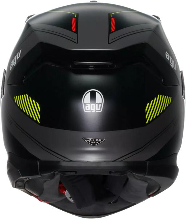 Casque intégral AGV K7 Kyber noir-rouge