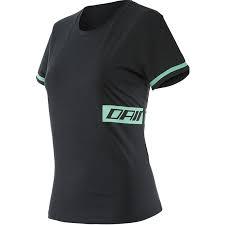 Dainese women's T-shirt PADDOCK black-turquoise