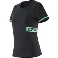 Dainese women's T-shirt PADDOCK black-turquoise