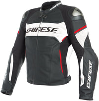 Veste de moto en cuir perforé avec airbag Dainese Racing 3 D-Air®