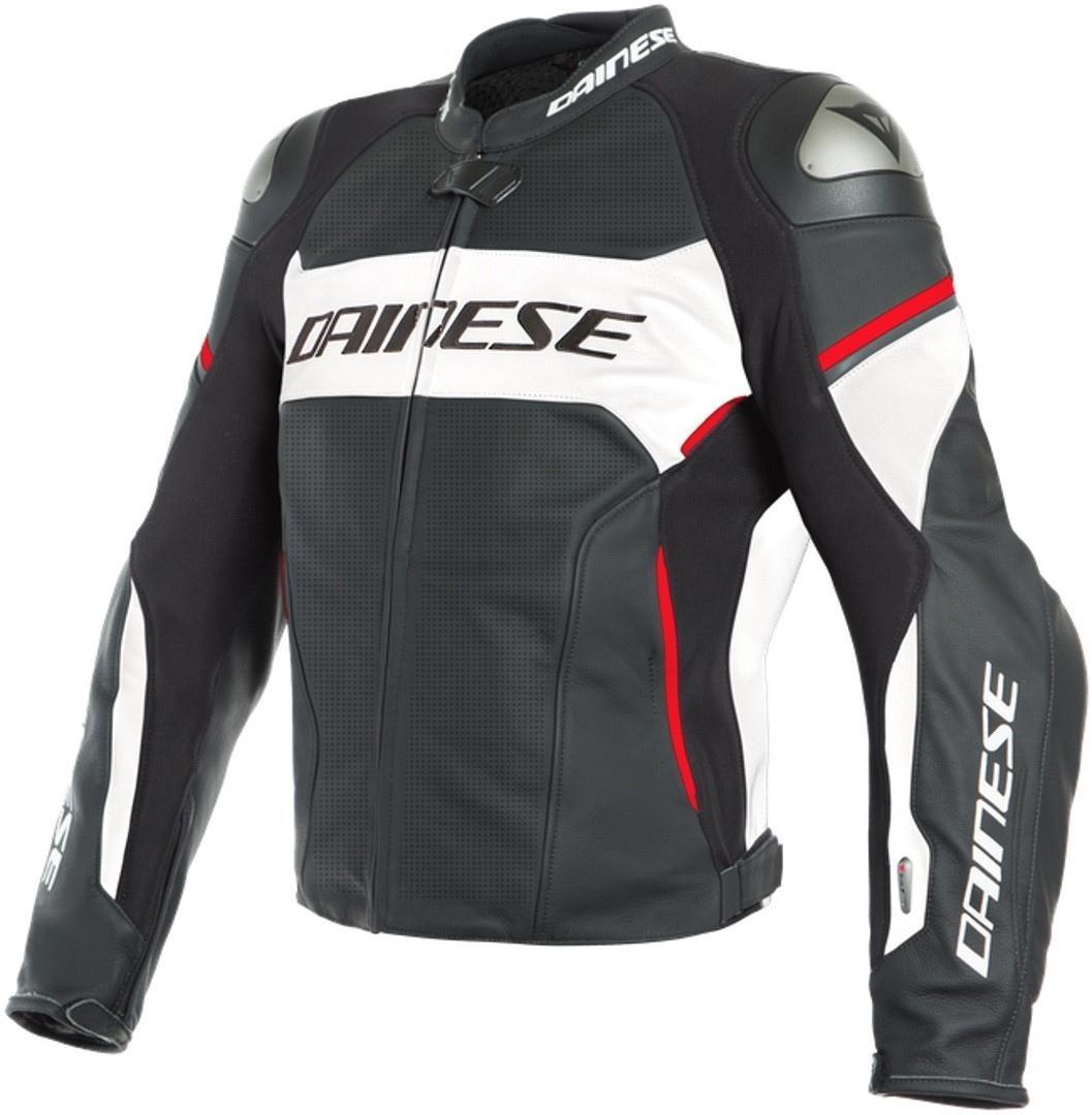 Veste de moto en cuir perforé avec airbag Dainese Racing 3 D-Air®