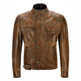 Veste en cuir Belstaff Brooklands
