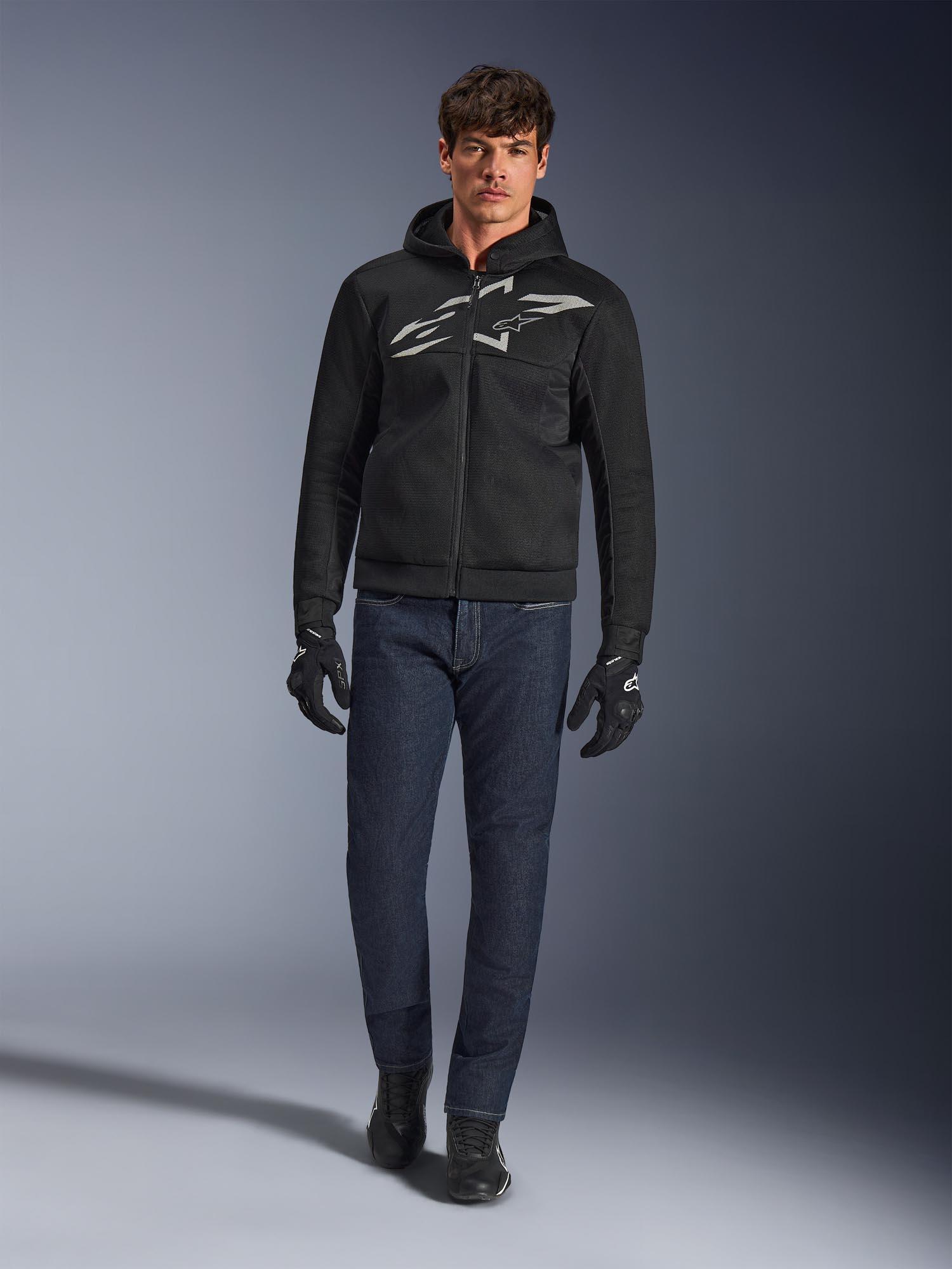 Alpinestars Chrome Superairflow Motorrad Zip Hoodie