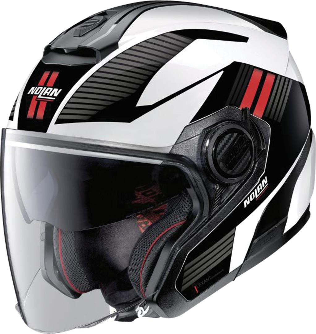 Jethelm N40-5 06 CROSSWALK N-COM #35 weiss-rot-schwarz