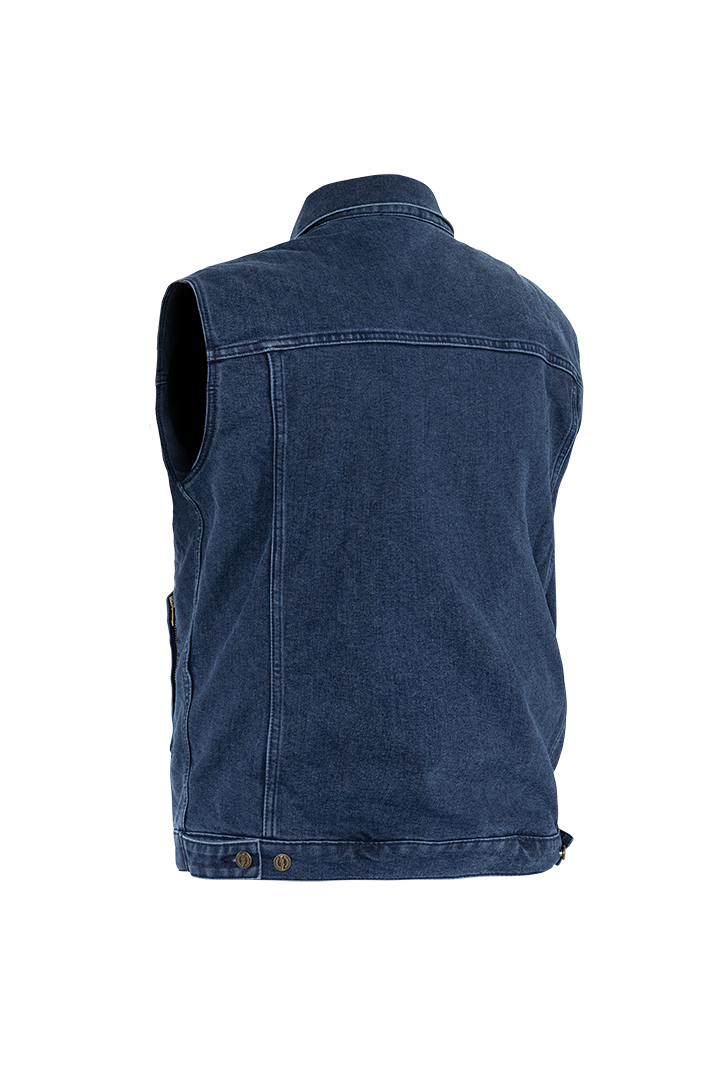 John Doe Trucker Denim Vest Indigo