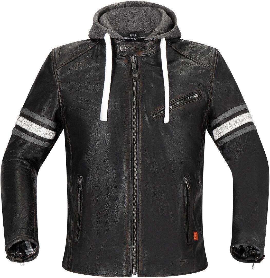 RICHA Toulon 2 Crispy Grey Lederjacke