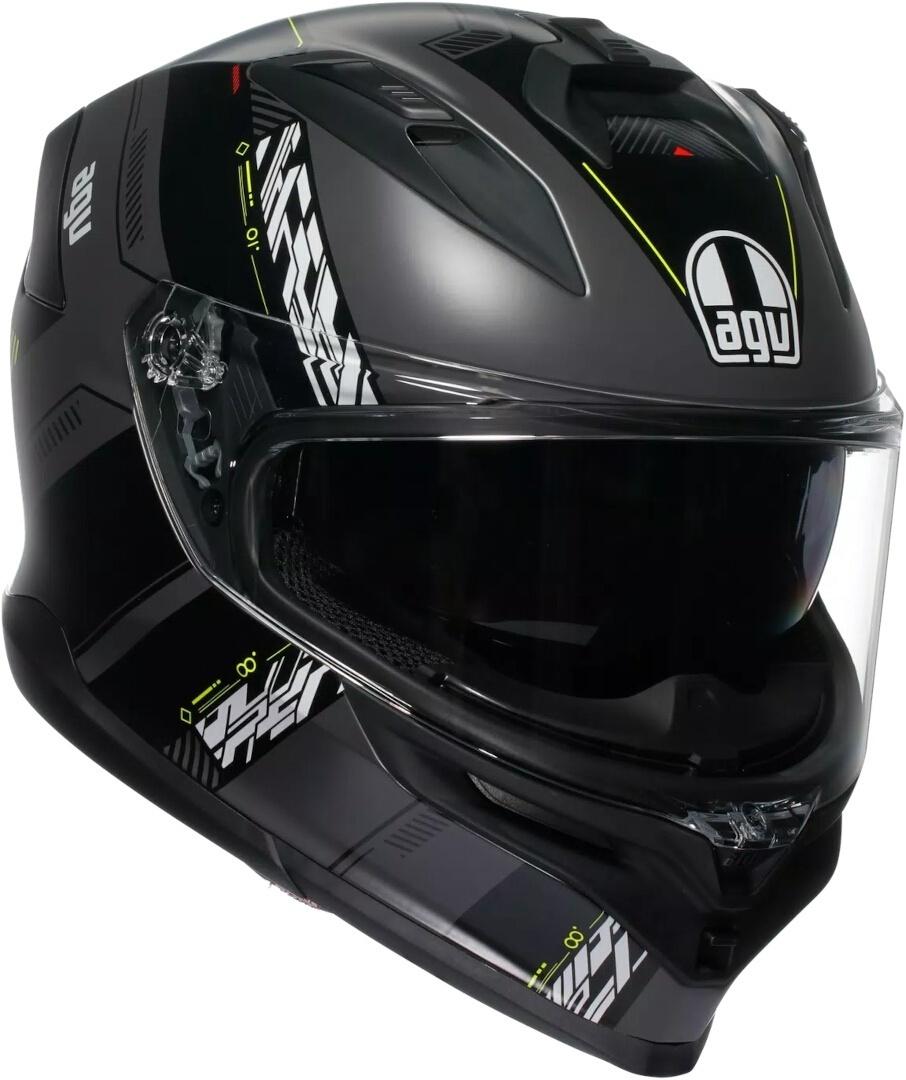 Casque intégral AGV K7 Kyber noir-rouge