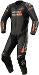 Combinaison moto une pièce en cuir Alpinestars GP Force V2 56 Noir-Rouge