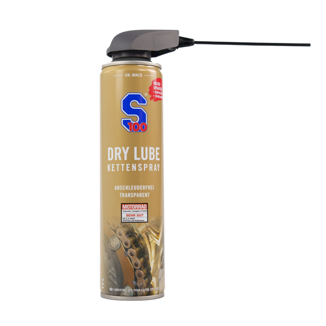 Spray lubrifiant sec pour chaîne S100 400 ml