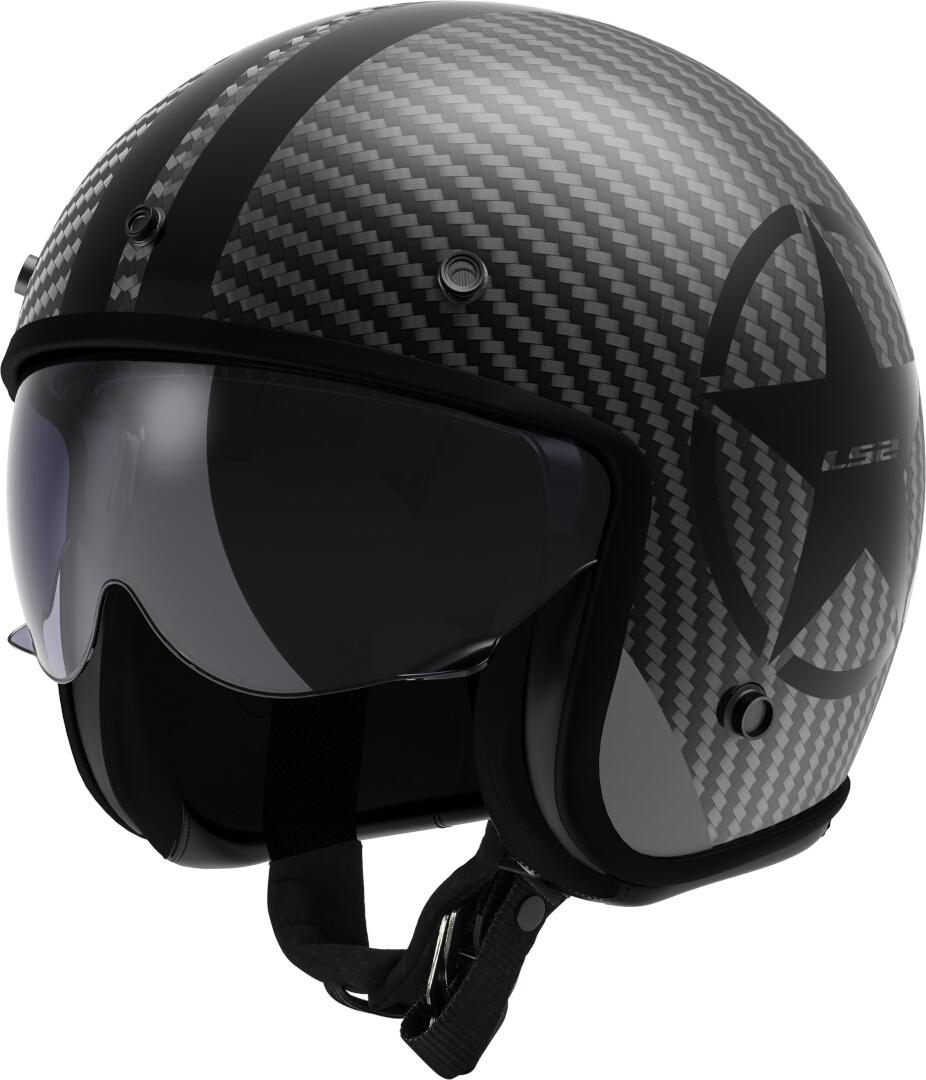 LS2 OF601 Bob II Carbon Star Jethelm
