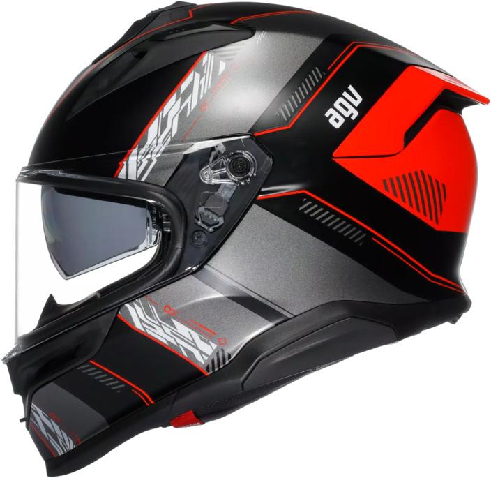 Casque intégral AGV K7 Kyber noir-rouge