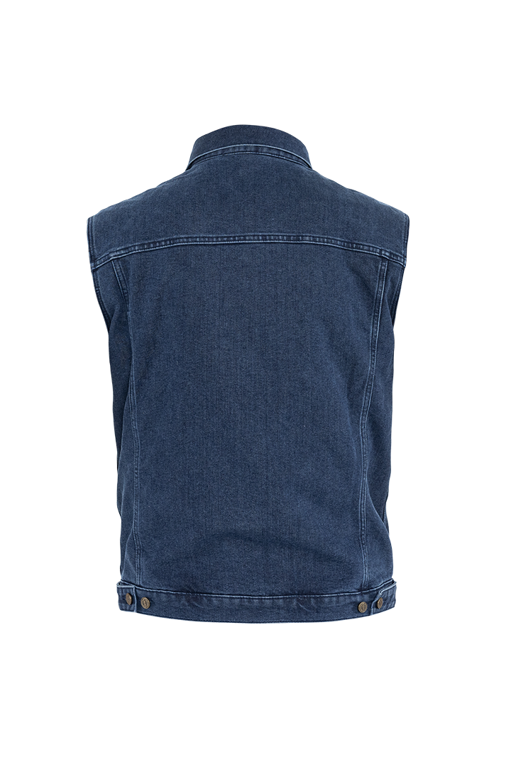 John Doe Trucker Denim Vest Indigo