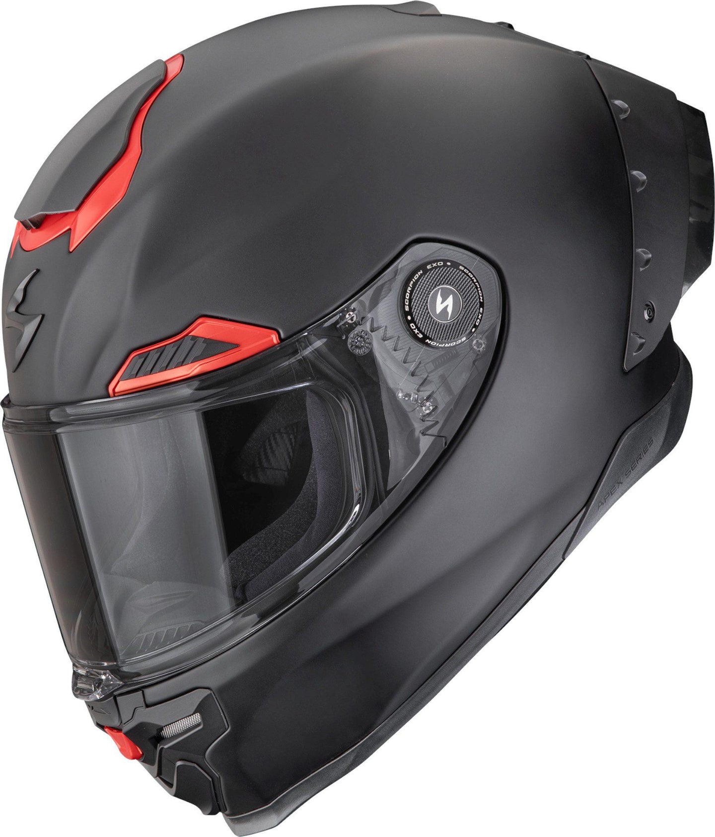 Scorpion EXO-Race Air Helm Mattschwarz-Rot