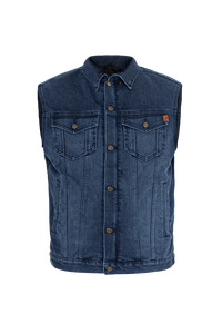 John Doe Trucker Denim Vest Indigo
