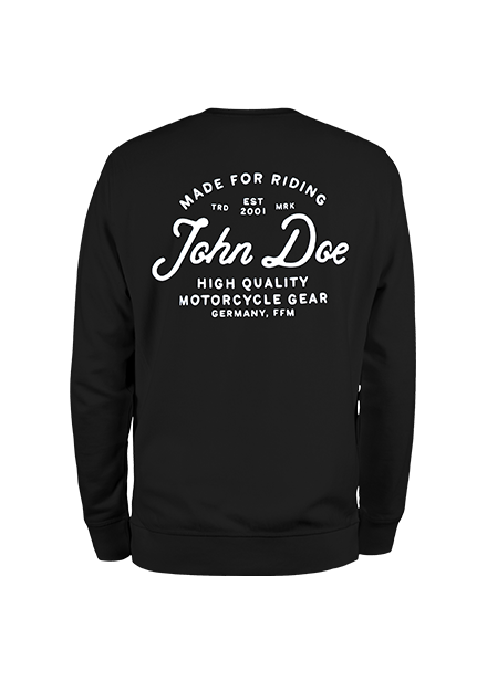 JOHN DOE Sweater Lettering Black