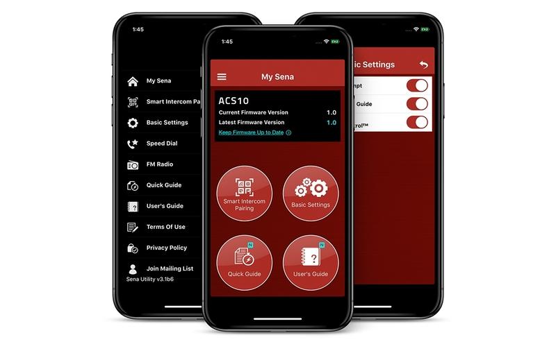 SENA ACS10 Bluetooth-Kommunikationssystem für Arai Quantic Helme