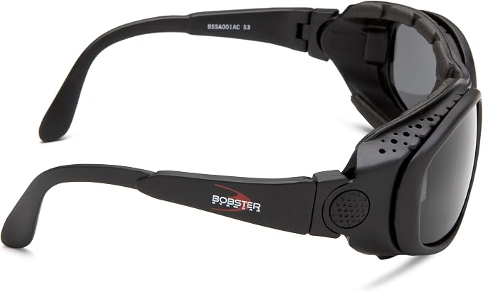 Bobster Convertible Sport & Street Sonnenbrille - Schwarzer Rahmen