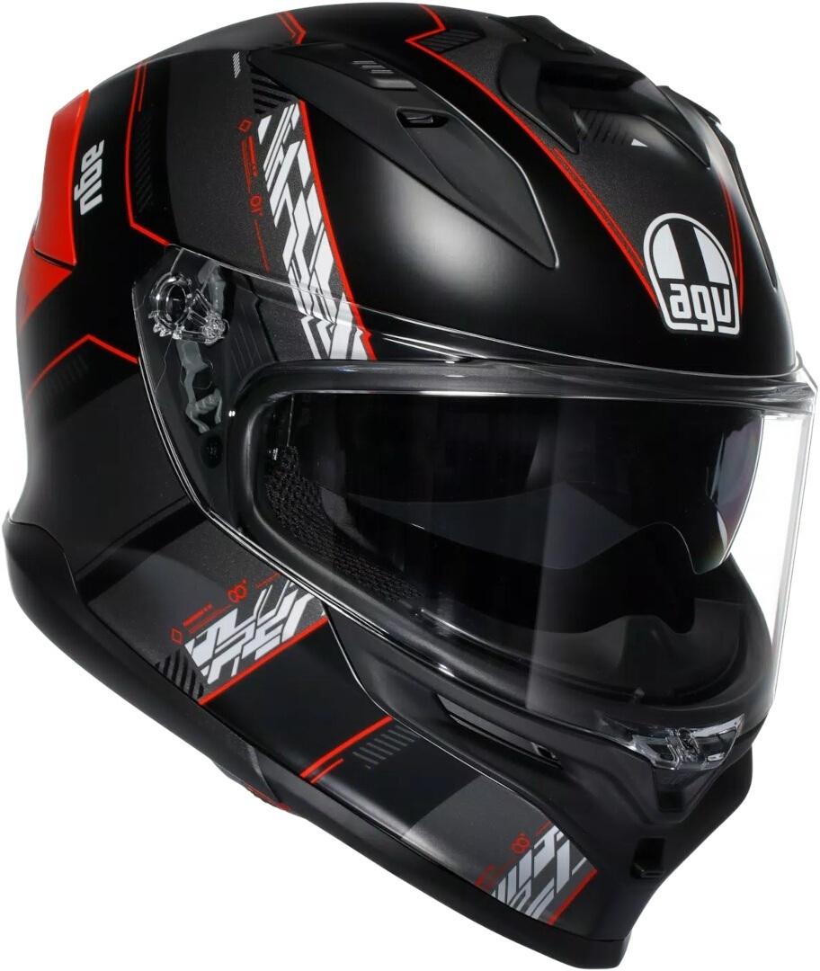 Casque intégral AGV K7 Kyber noir-rouge