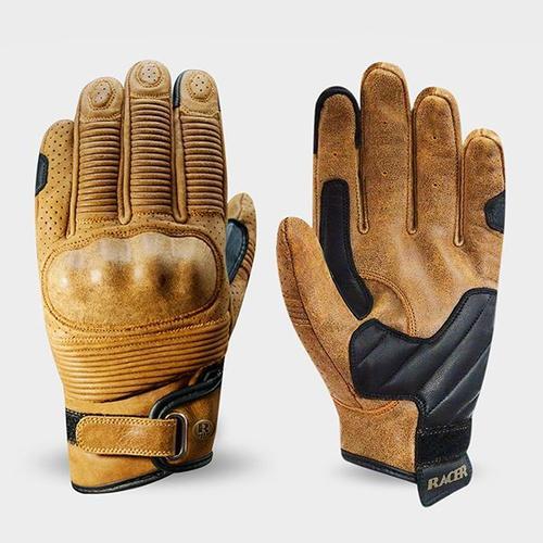 Gants Racer Muddy en cuir VINTAGE