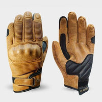 Gants Racer Muddy en cuir VINTAGE