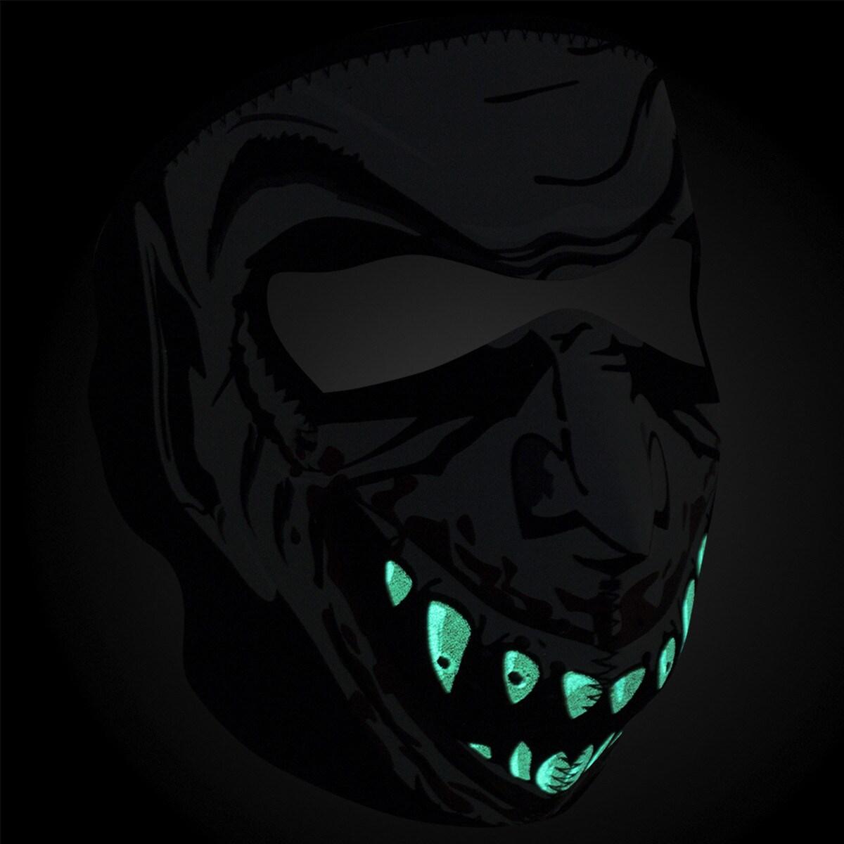 ZAN Full Mask Neoprene Vampire Glow in the Dark