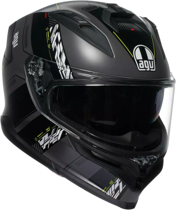 Casque intégral AGV K7 Kyber noir-rouge
