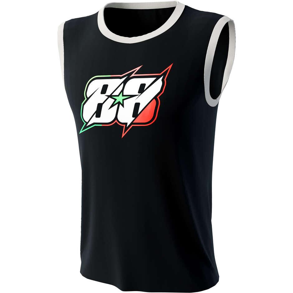 T-shirt décontracté Aprilia TT1 OLIV 23 noir rouge fluo