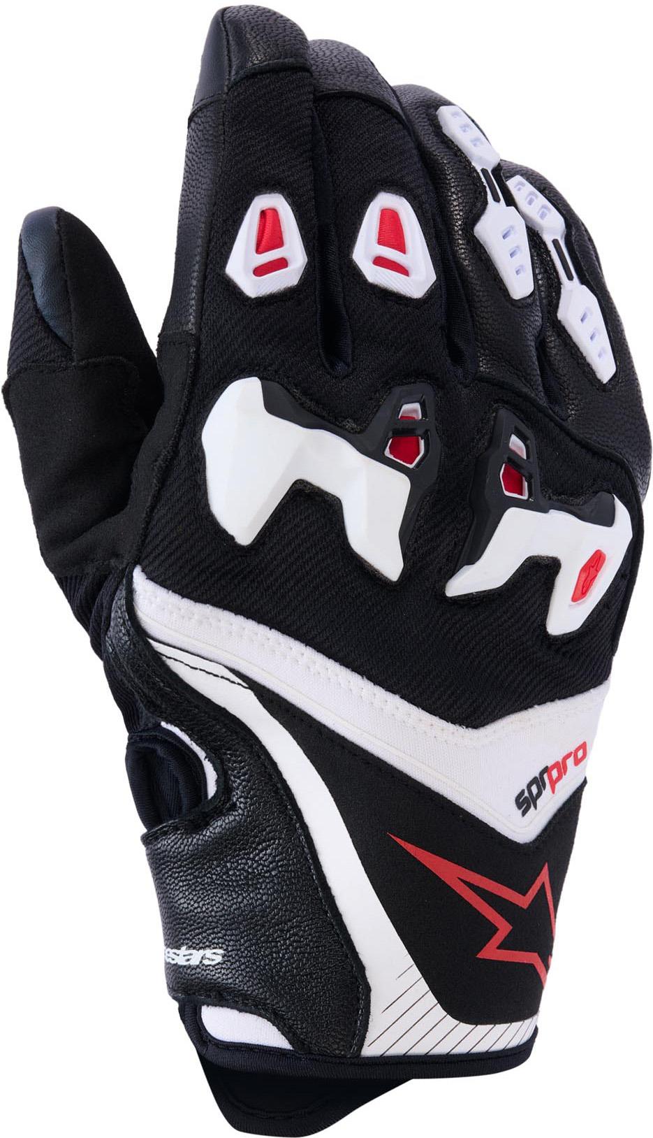 Alpinestars SP-R Pro Handschuhe Schwarz/Weiss/Rot