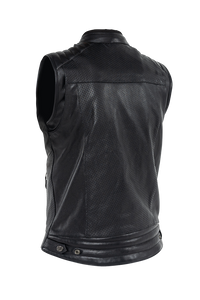 John Doe Storm Leather Vest Black