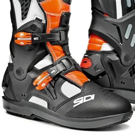 SIDI Stiefel Atojo SRS, schwarz-orange-weiss 43