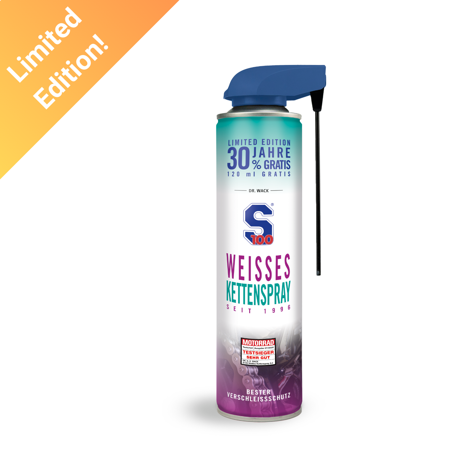 S100 Weißes Kettenspray 2.0 - Jubiläums-Edition