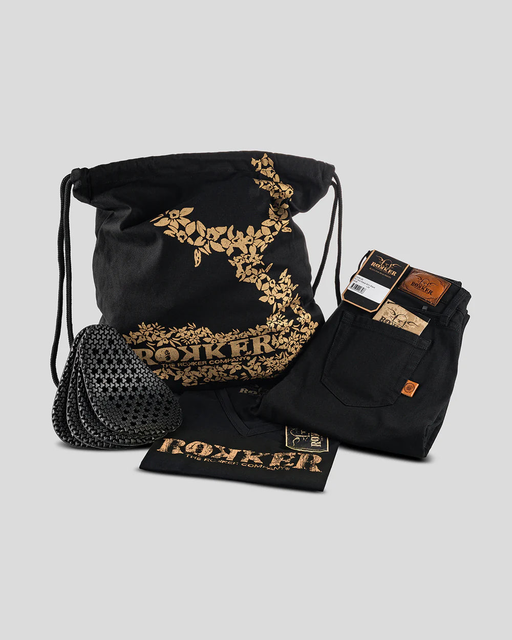 Rokker RT Mid Waist Slim Noir