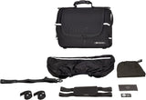 DEEMEED Tube Motorrad Hecktasche für Sissy Bar, Material Cordura, Kapazität 43 l, wasserdicht + Regenhülle   Uni