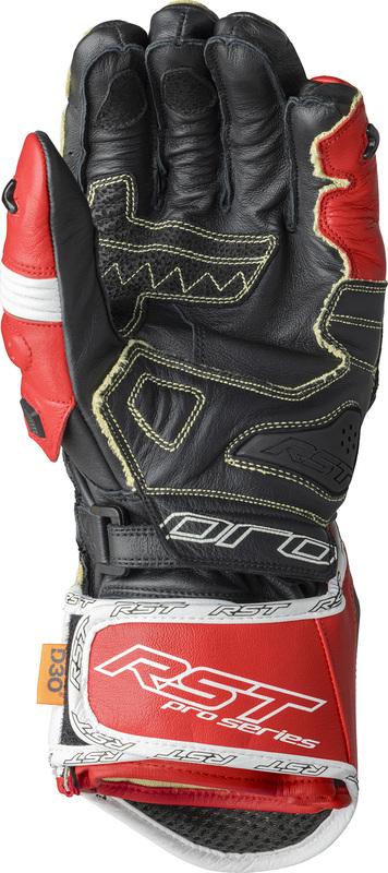 RST Pro Series GP D3O Handschuhe Rot-Weiss