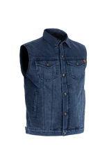 John Doe Trucker Denim Vest Indigo