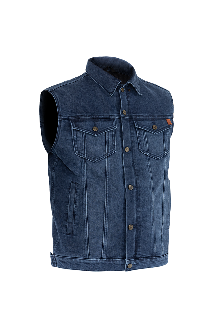 John Doe Trucker Denim Vest Indigo